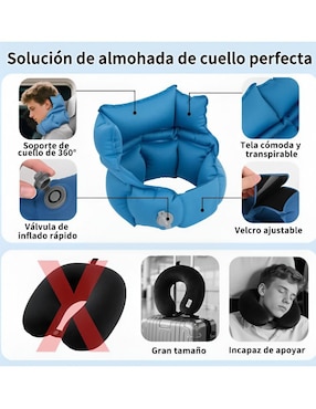 Almohada de viaje Xtellar inflable