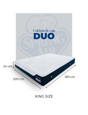Colchón en caja Spring Air Duo