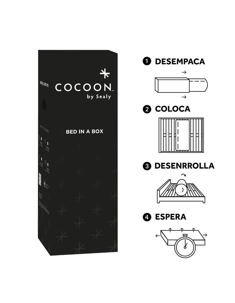 Colchón en caja cocoon 8
