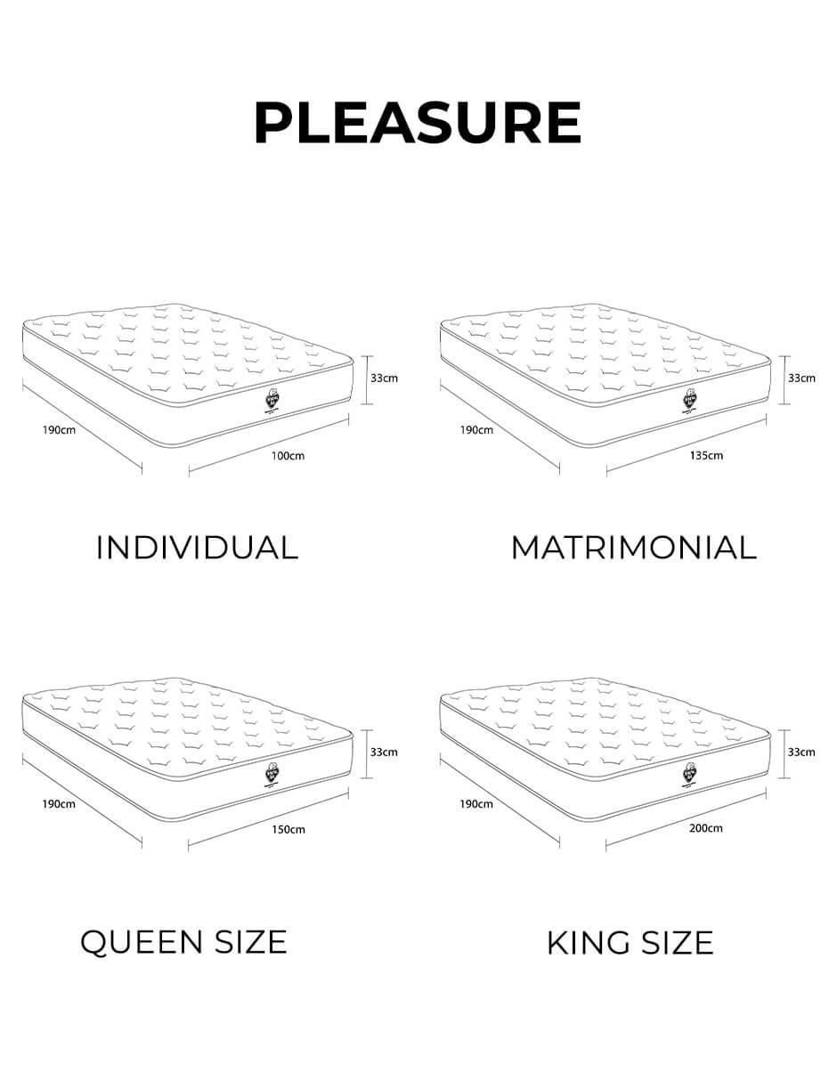 Colchón regular pleasure 8