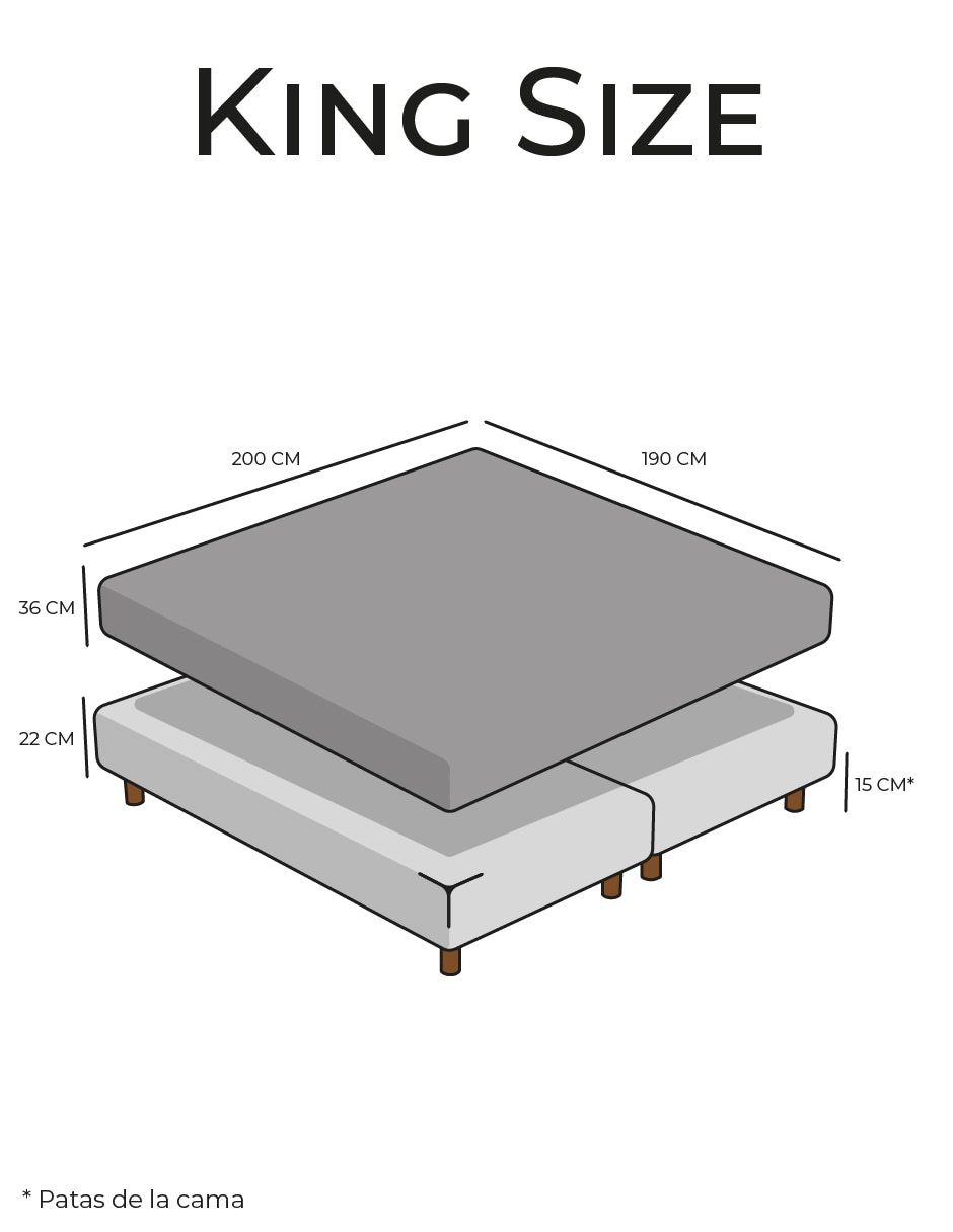 Juego de colchón y box Evans 2