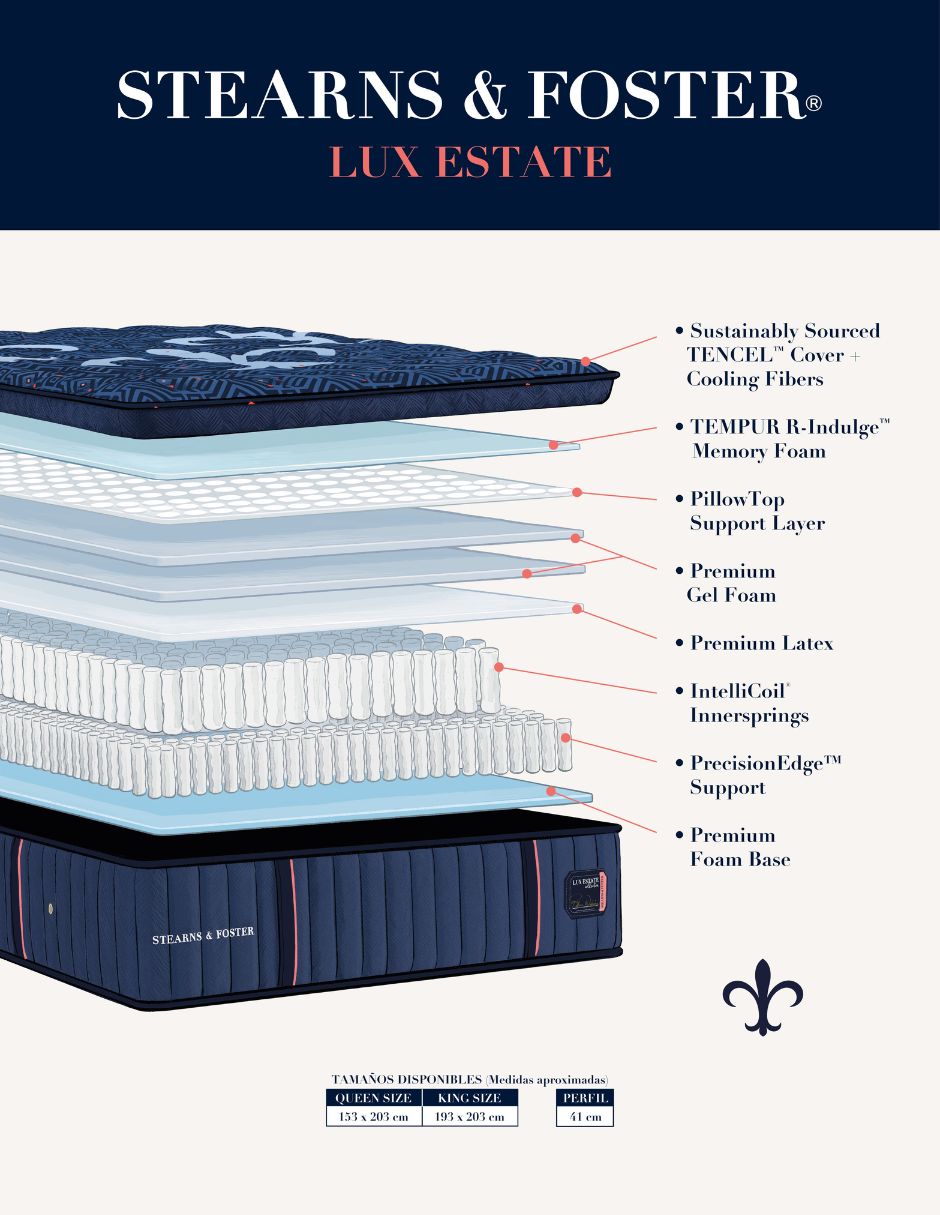 Colchón regular luxe estate collection 7