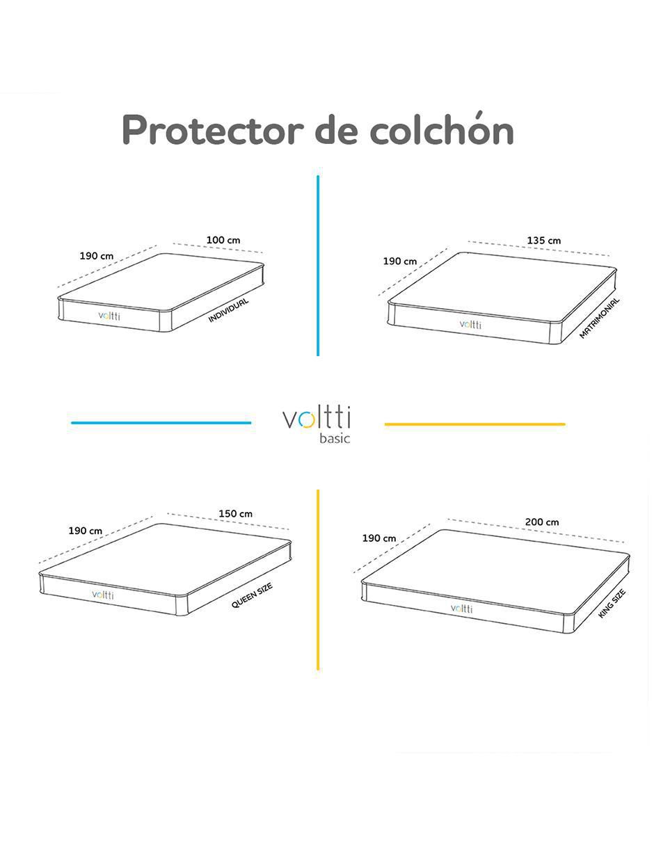 Colchón en caja basic + protector 2