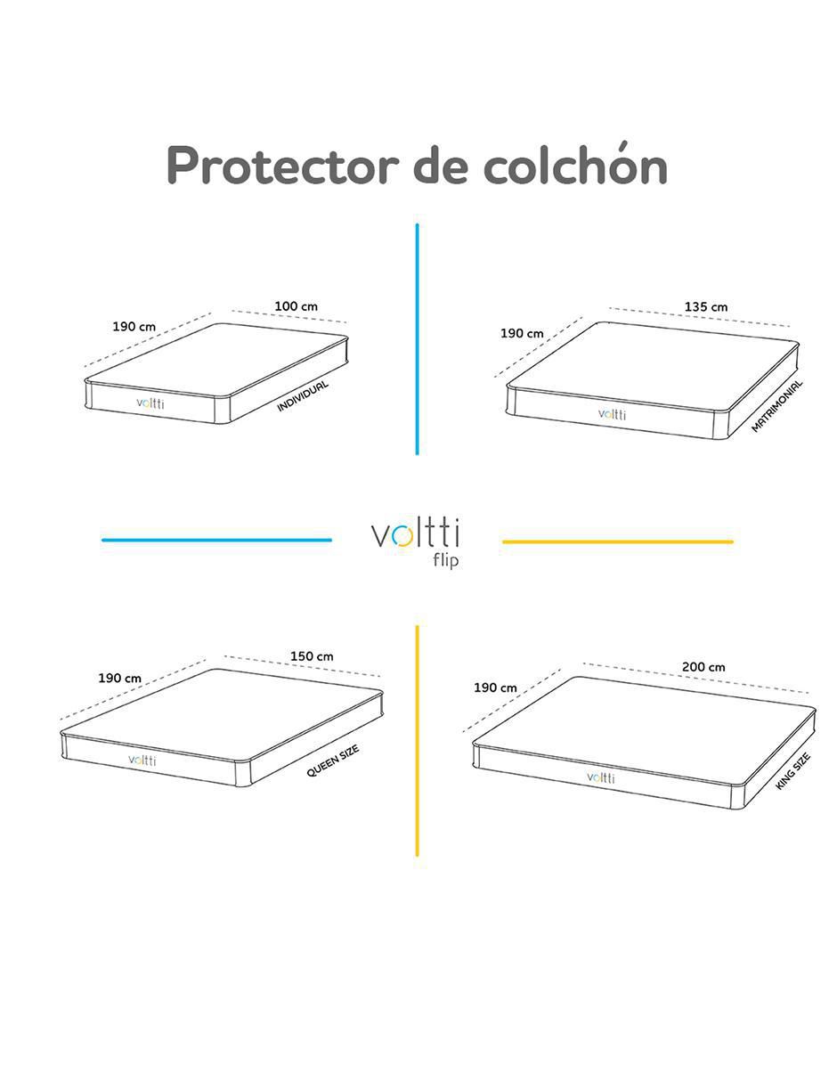 Colchón en caja flip + protector 2