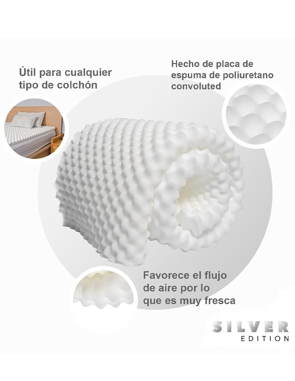 Colchón Memory Foam - 11 zonas de confort - Funda Silver Safe 150x200