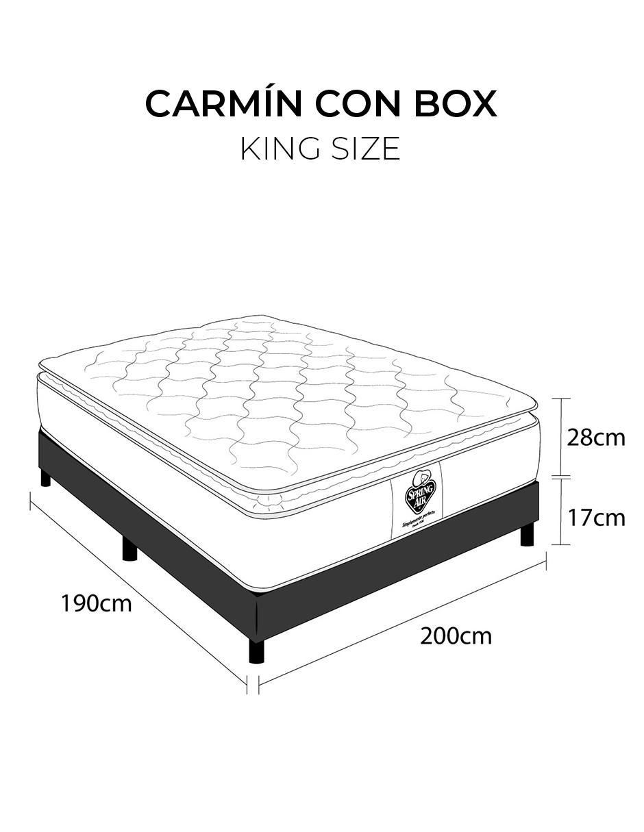 Juego de colchón y box Carmín 2