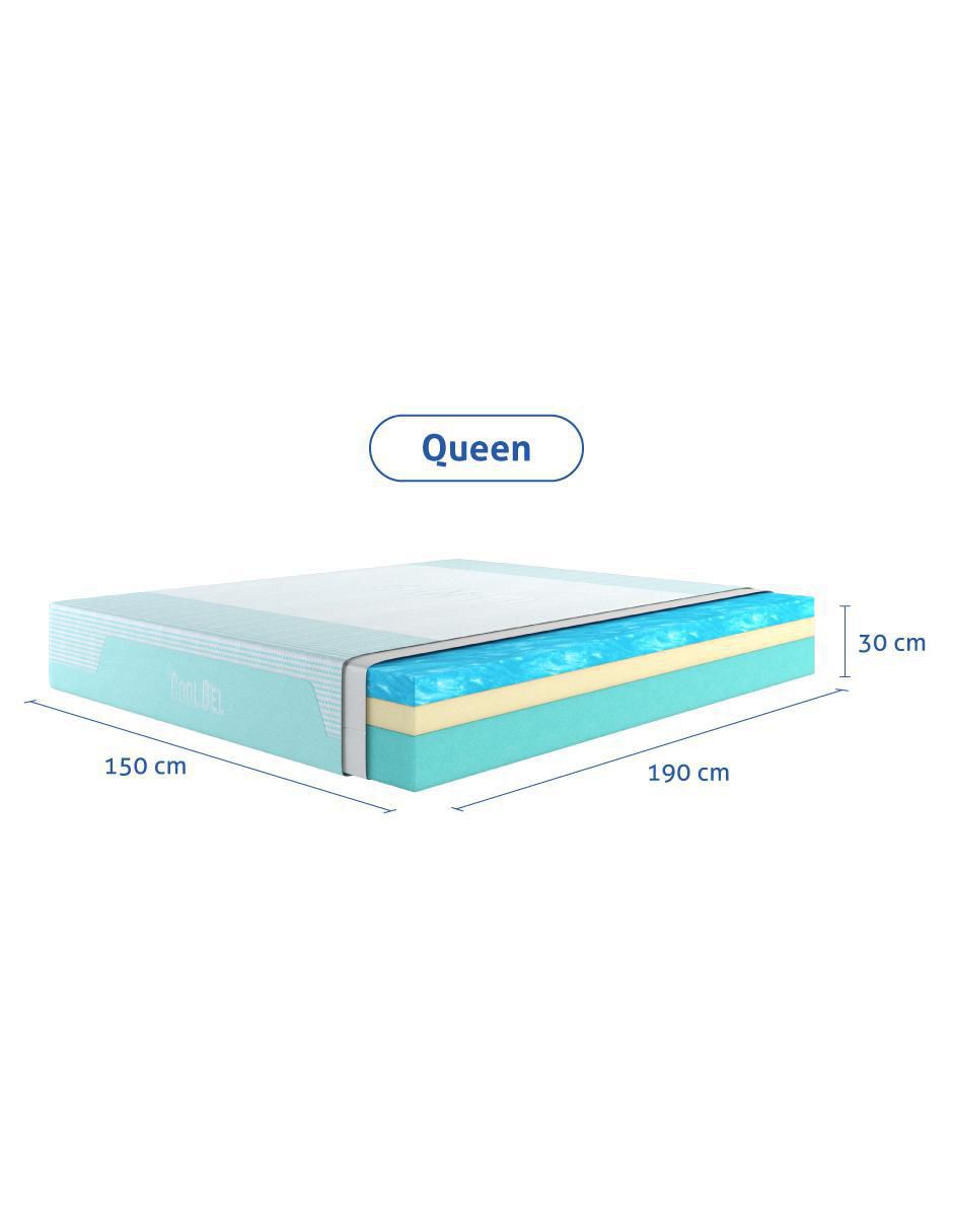 Colchón en caja cool gel memory foam 7