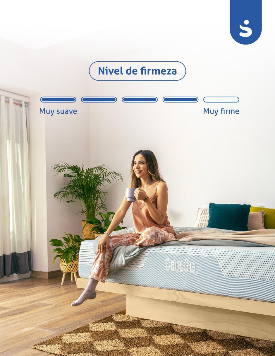 Colchón en caja cool gel memory foam 3