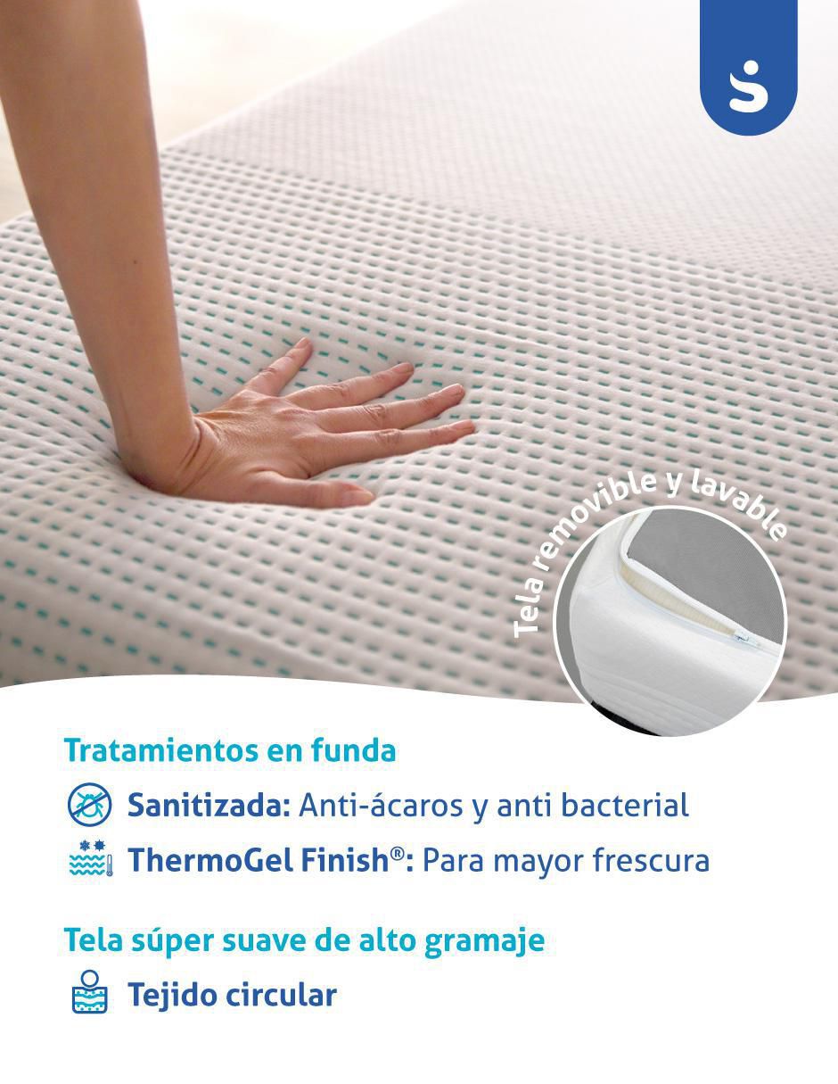 Colchón en caja cool gel memory foam 4