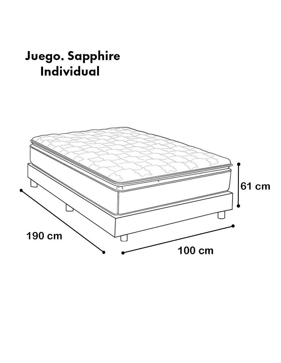 Juego de colchón y box Sapphire 9