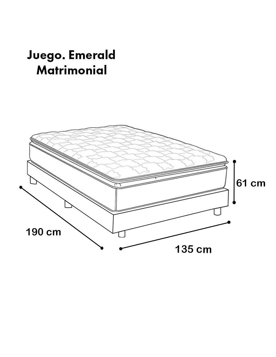 Juego de colchón y box Emerald 2