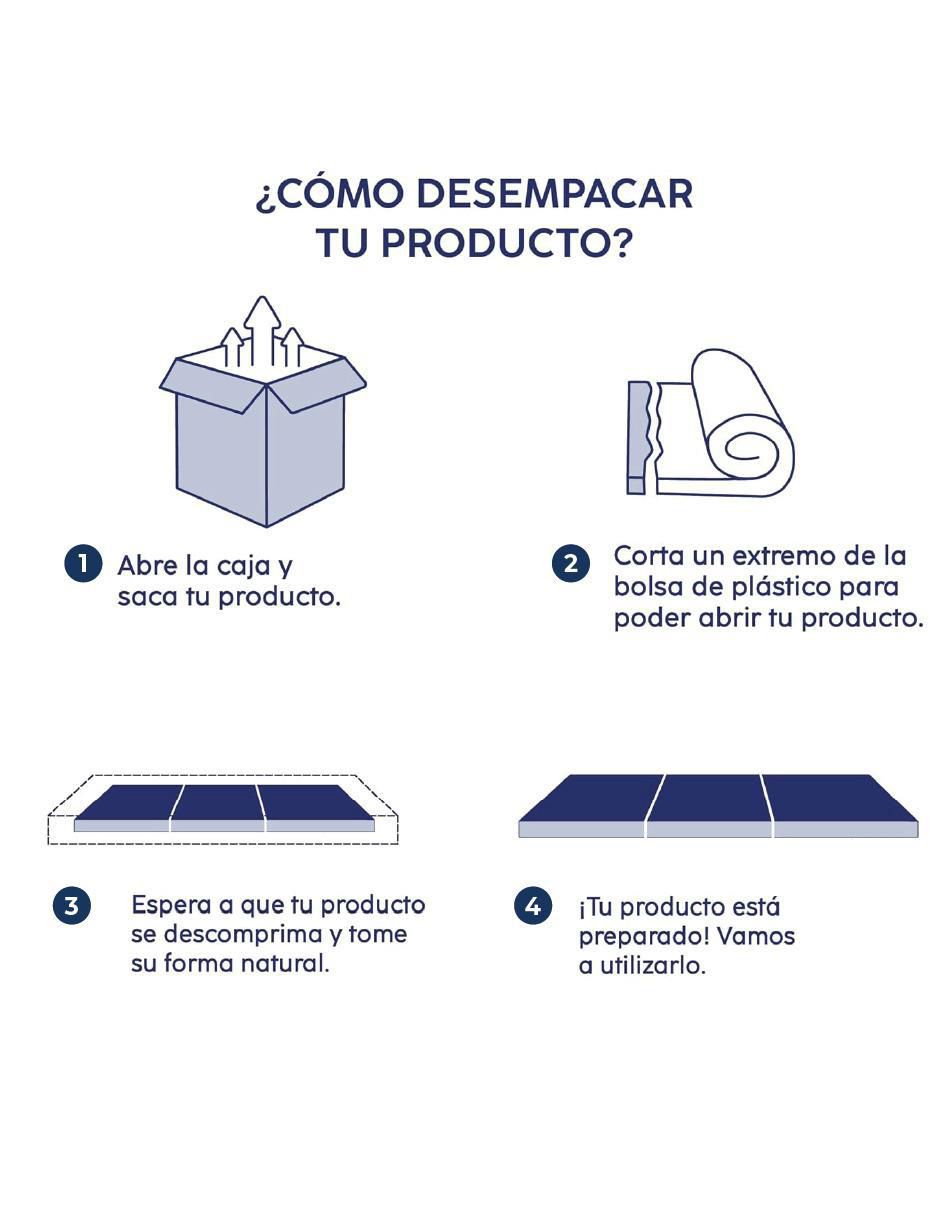 Colchón plegable mónaco matrimonial 7