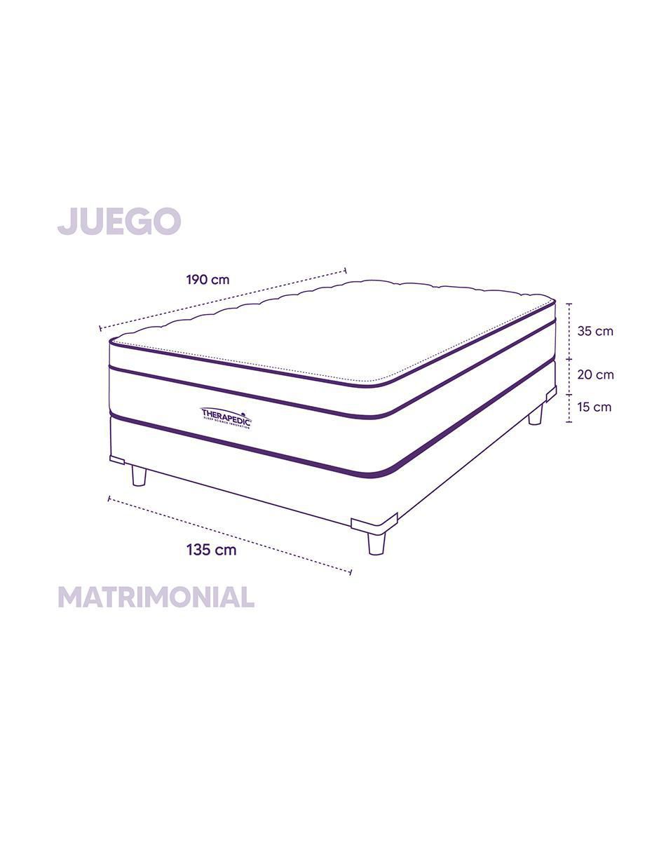 Juego de colchón y box Mauve 10