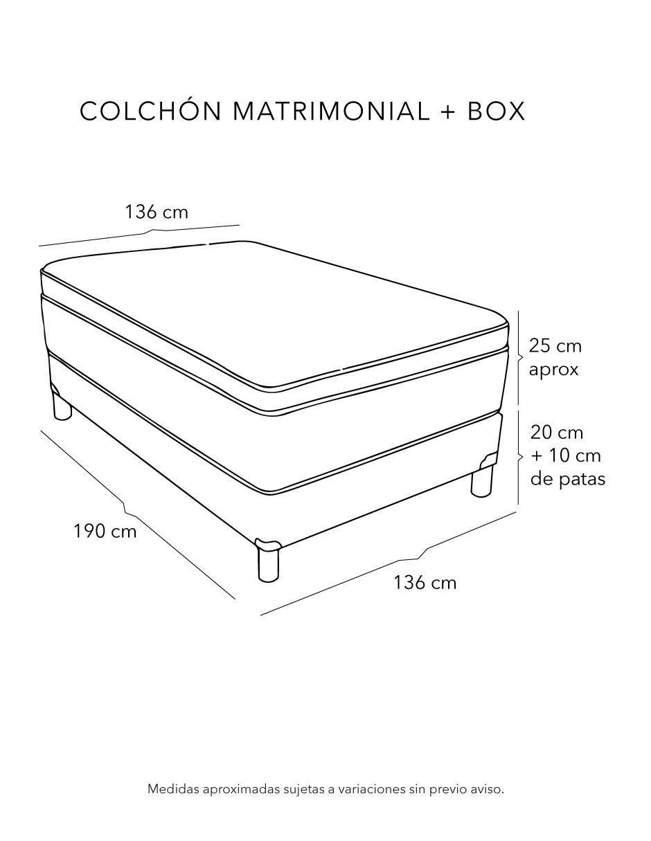 Juego de colchón y box Therapy 11