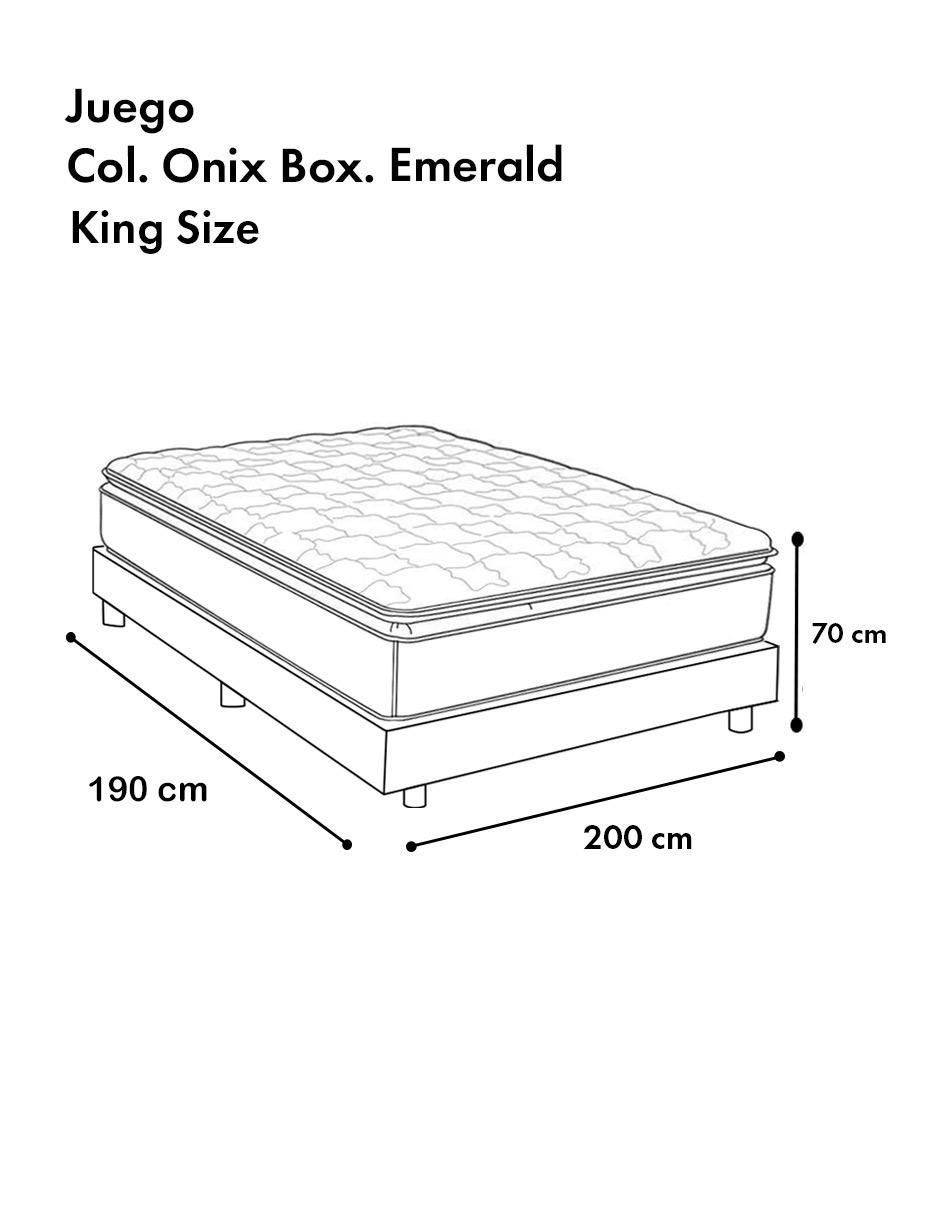 Juego de colchón y box Onix 6