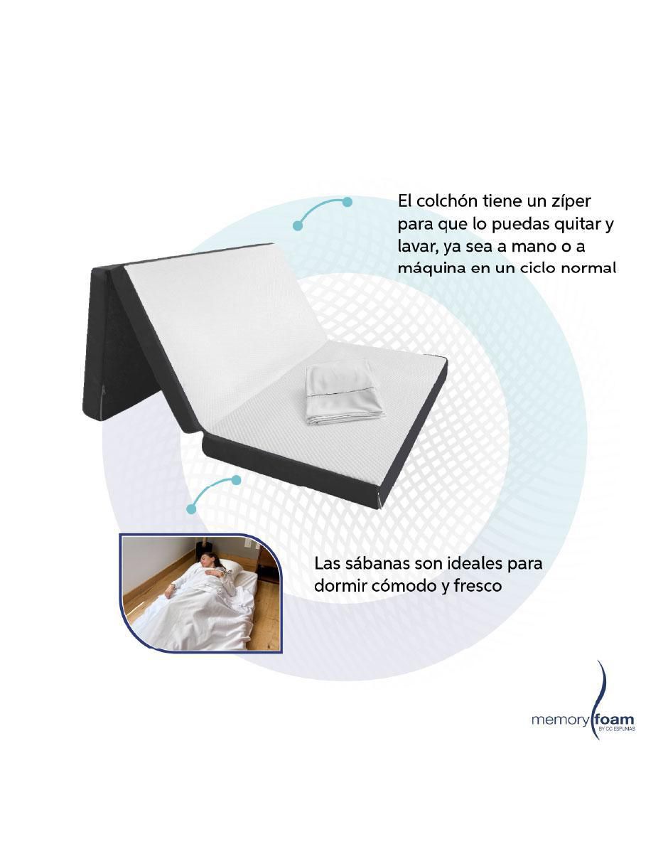 Colchón plegable + sábana 6