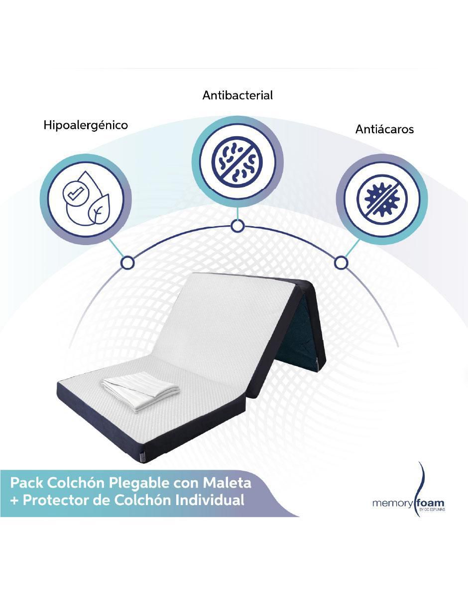 Colchón plegable colchón plegable + protector impermeable 3