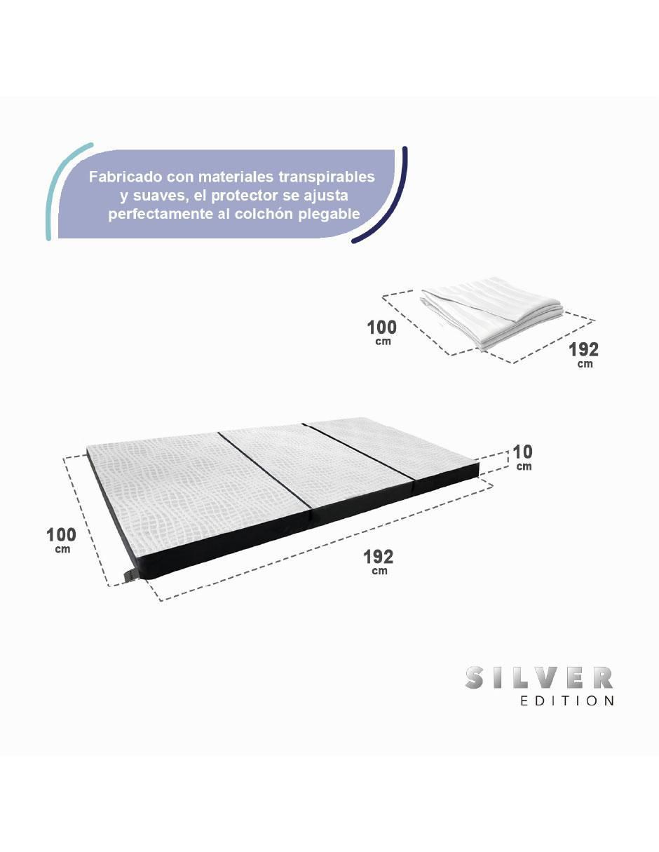 Colchón plegable + protector impermeable