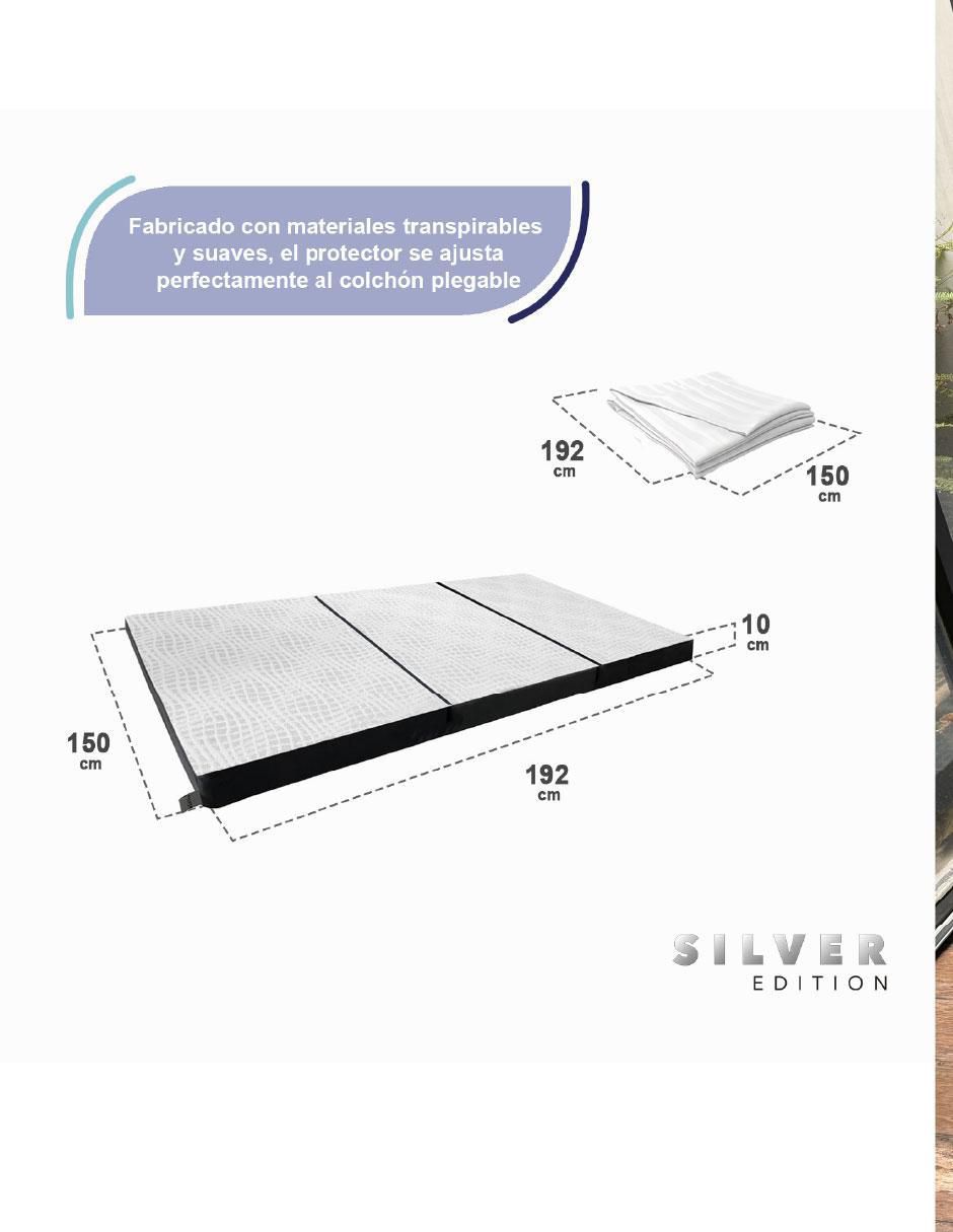 Colchón plegable colchón plegable + protector impermeable 6