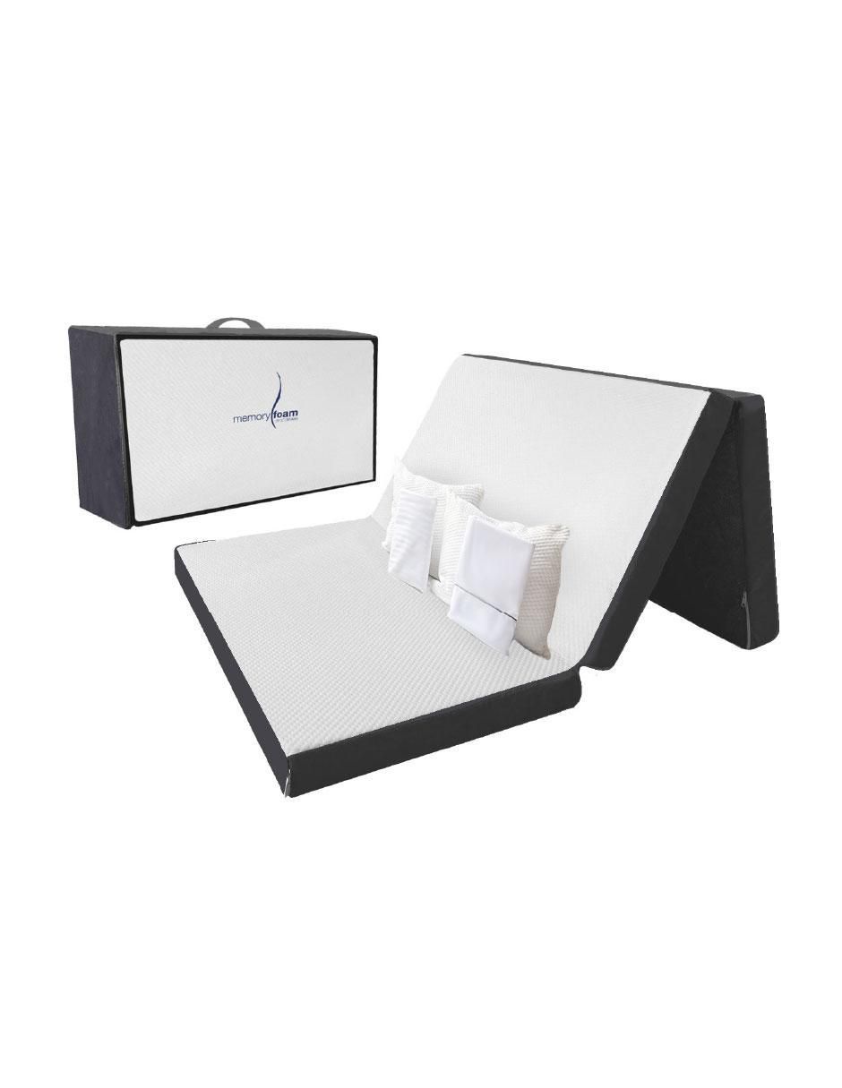 Colchón plegable colchón plegable + sábana + protector + almohada 2