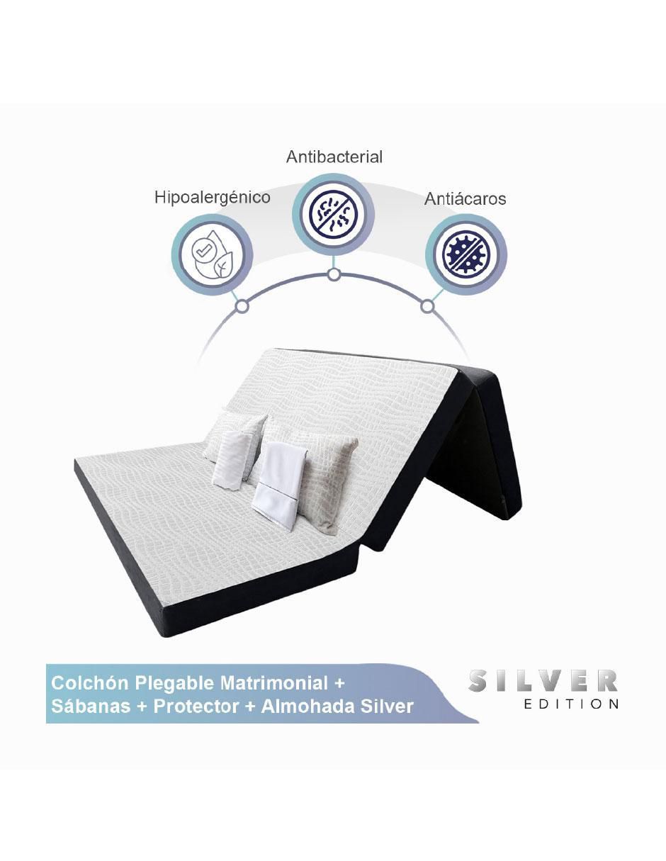 Colchón plegable colchón plegable + sábana + protector + almohada 3