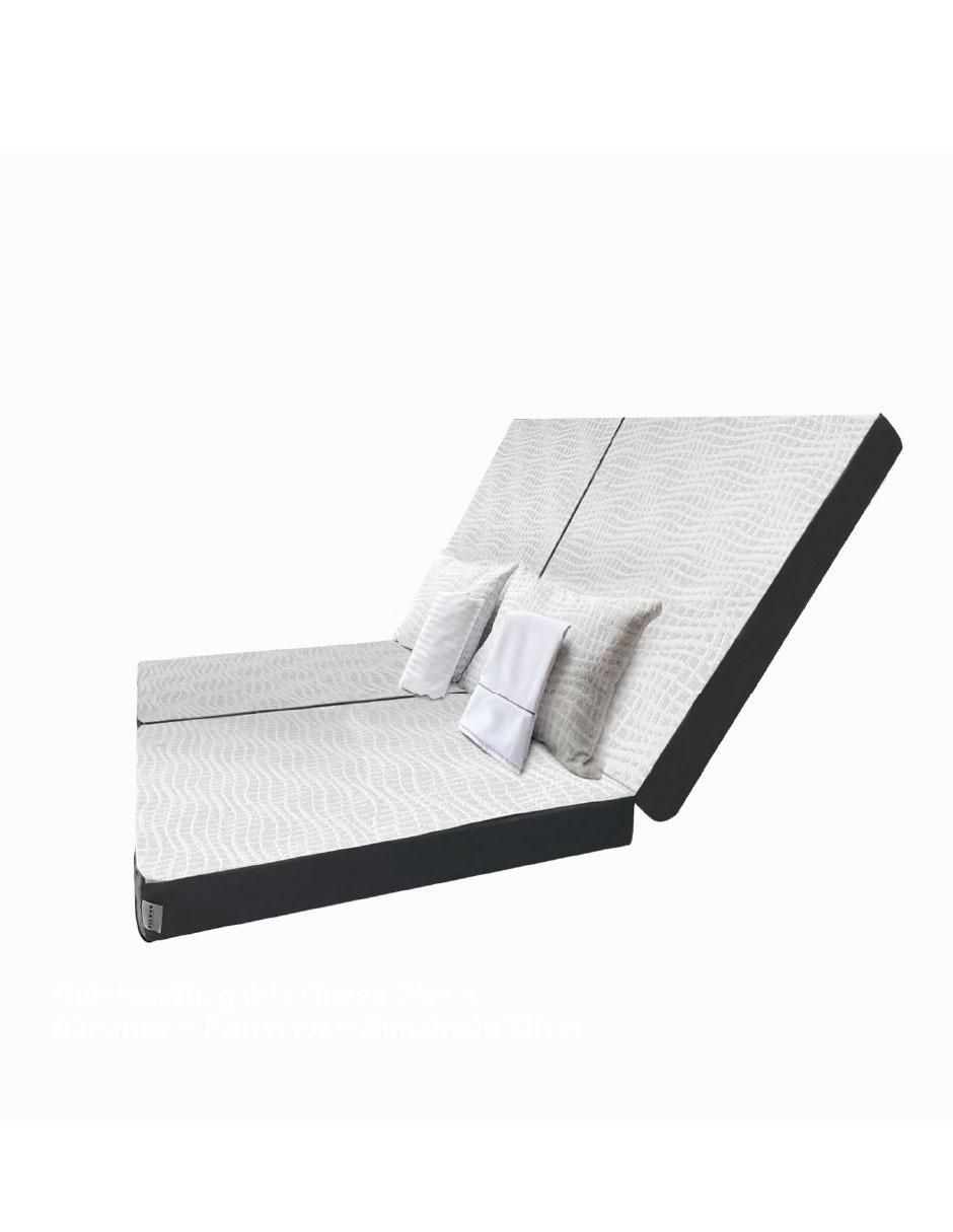 Colchón plegable colchón plegable + sábana + protector + almohada