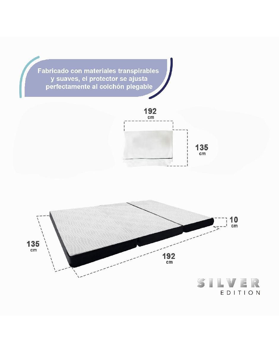 Colchón plegable + almohada + sabana 4