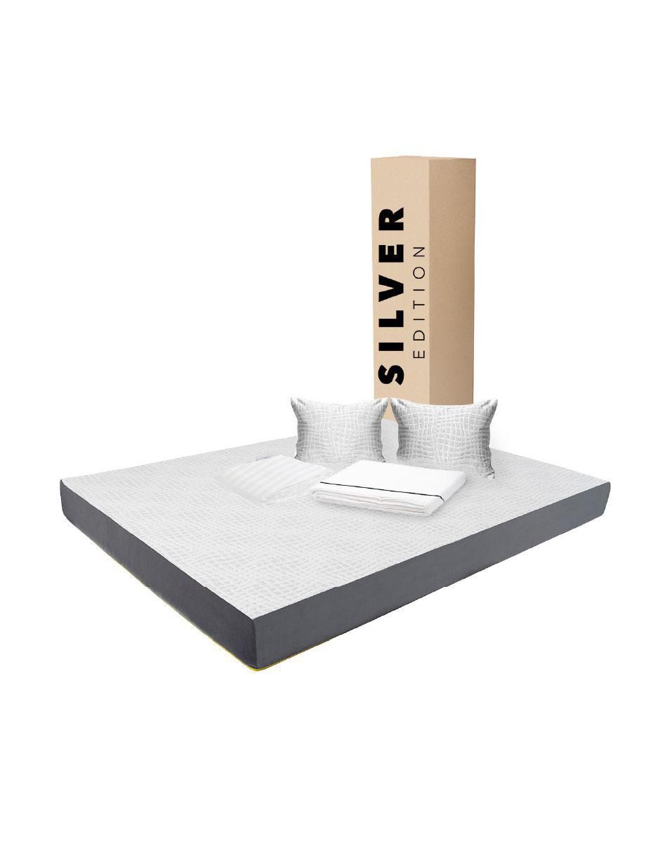Colchón en caja + sábana + almohada
