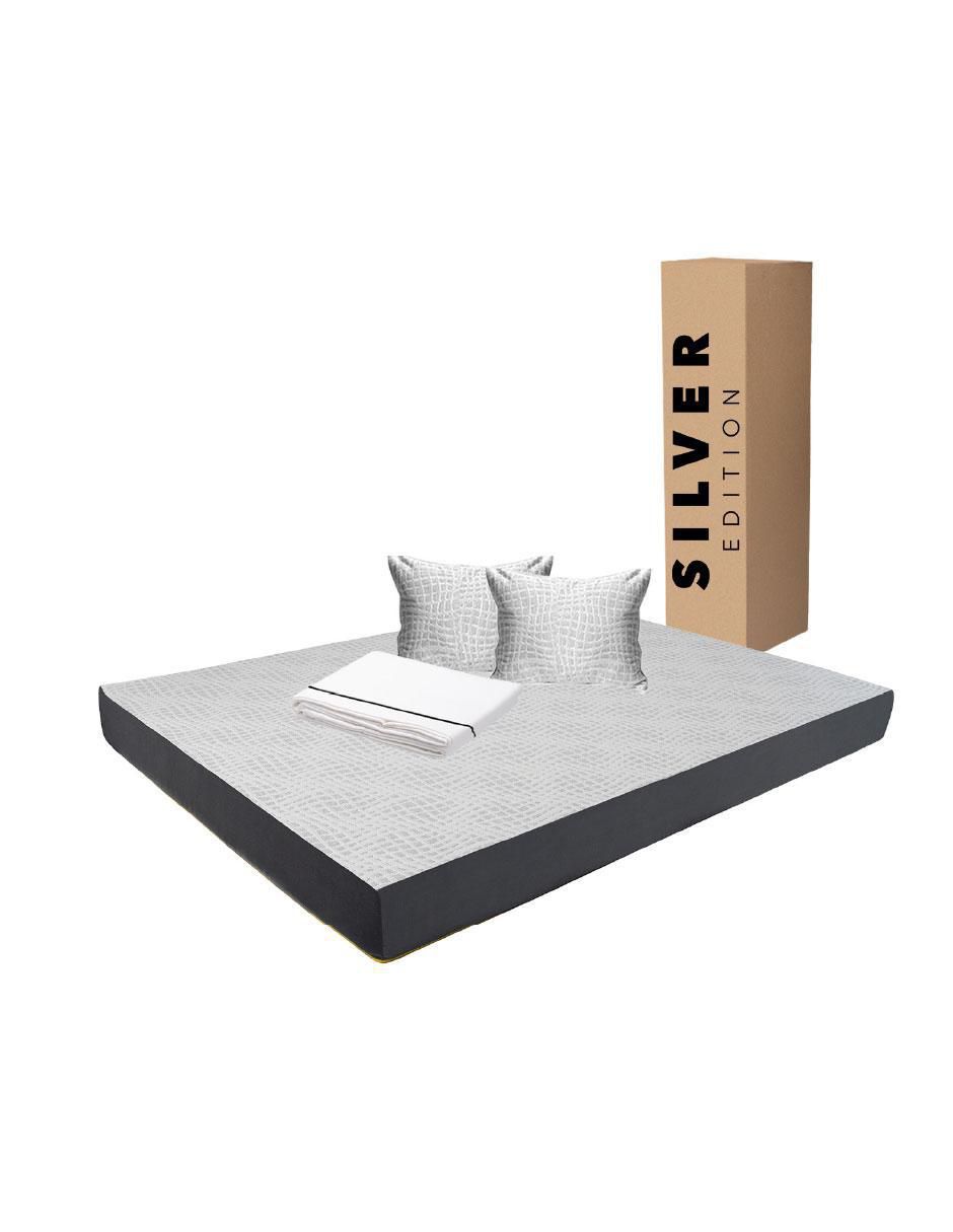 Colchón en caja sábana y almohada