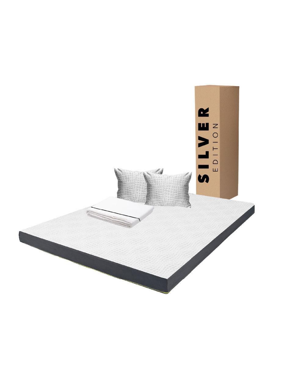 Colchón en caja sábana y almohada