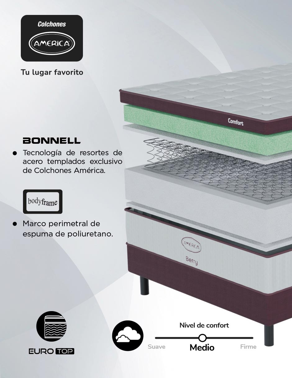Juego de colchón y box Berry II 8