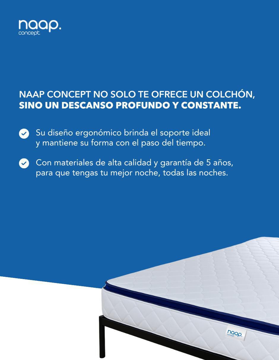 Colchón en caja cotton ortopédico de espuma 6