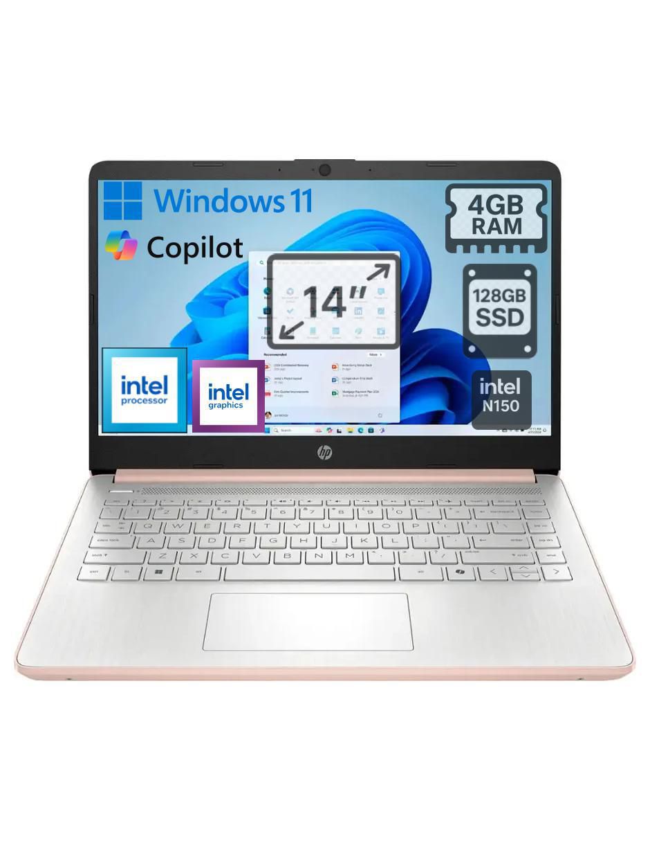 Laptop Hp Hp 14-dq6015dx 14 pulgadas HD intel celeron intel UHD 4 GB RAM 128 GB SSD