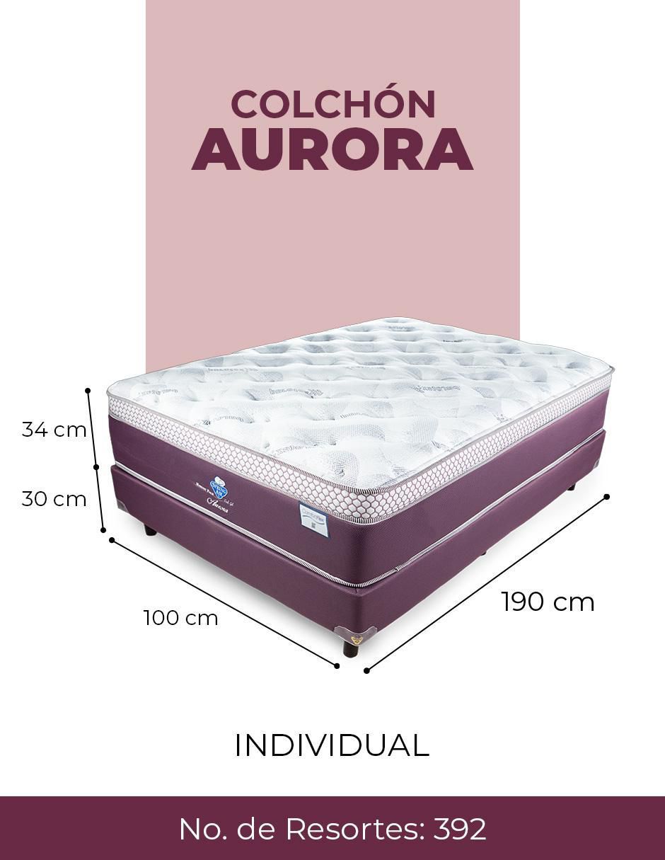 Juego de colchón y box Aurora 11