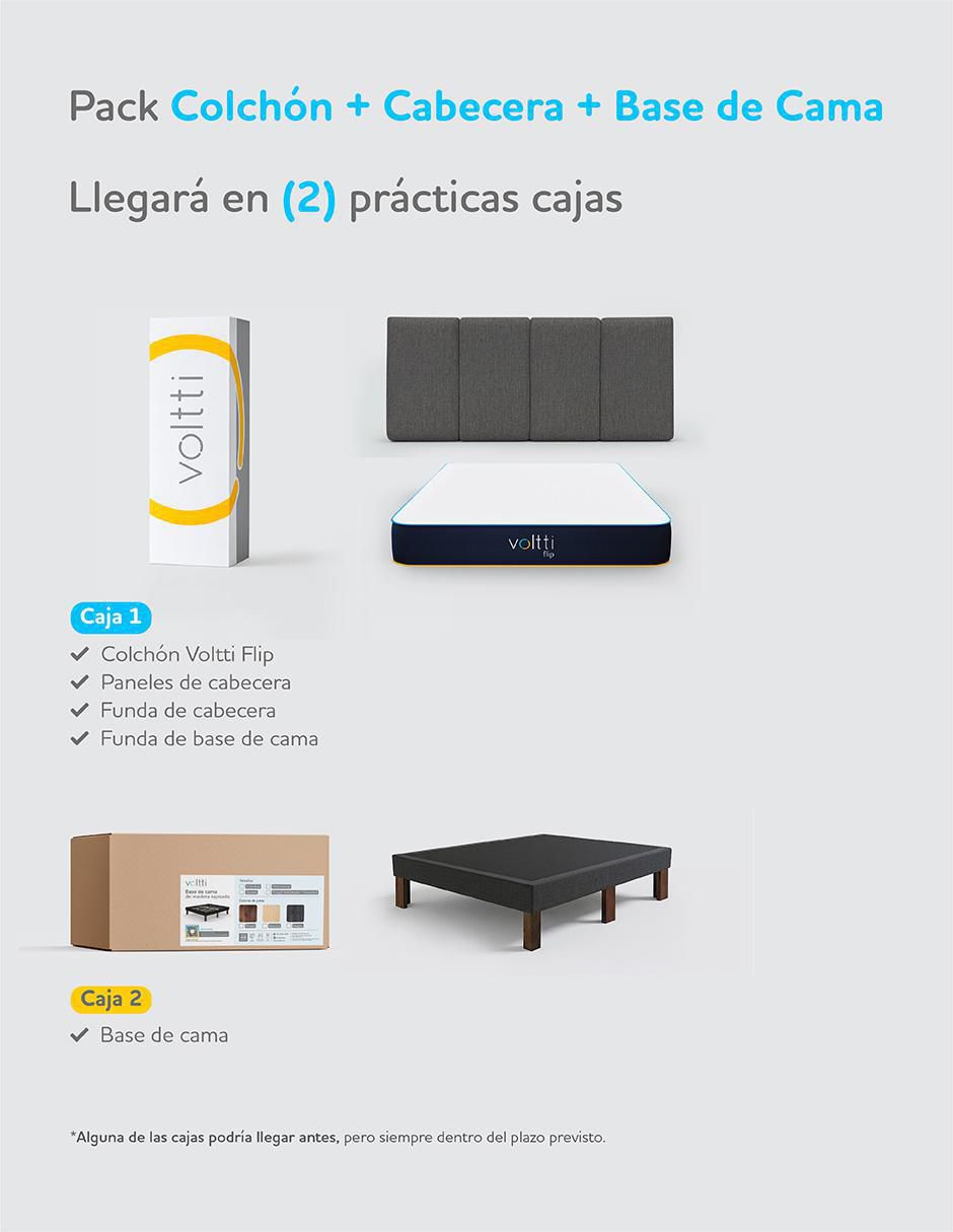 Juego de colchón y box Flip 4