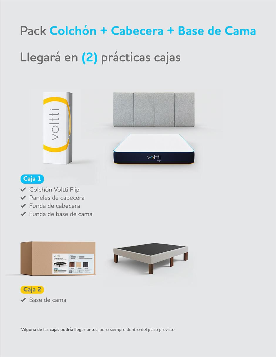 Juego de colchón y box Flip 4