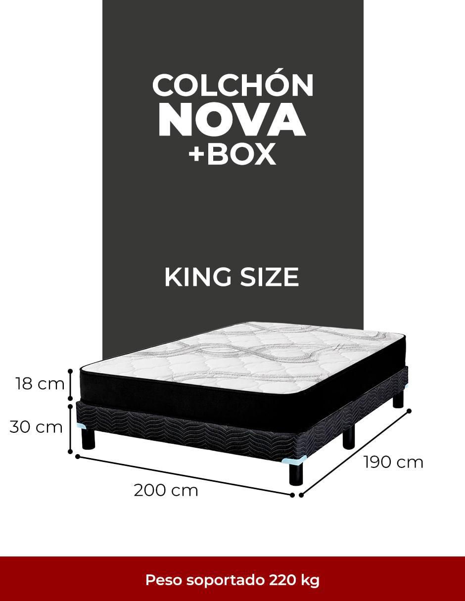 Juego de colchón y box Nova más blancos 6